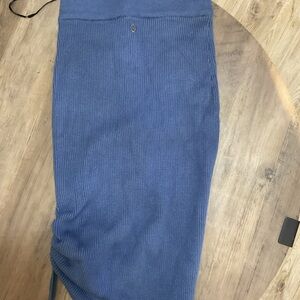 Guess Blue Ribbed Pencil Skirt